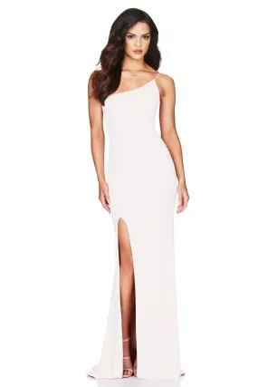 One Shoulder Ivory Gown