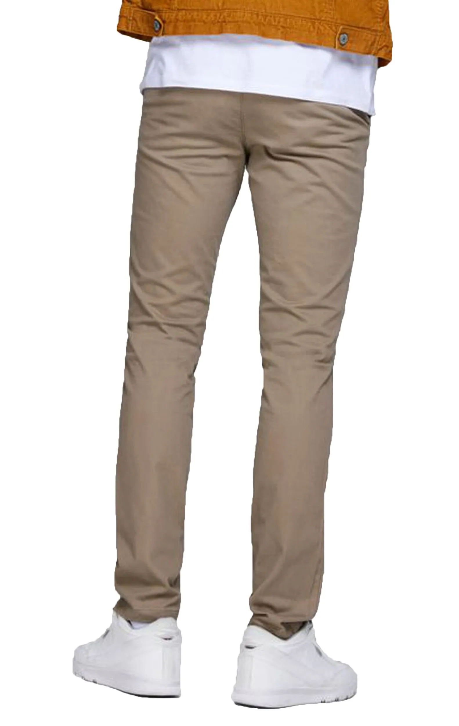 Beige Jack & Jones Marco Bowie Slim Fit Chinos