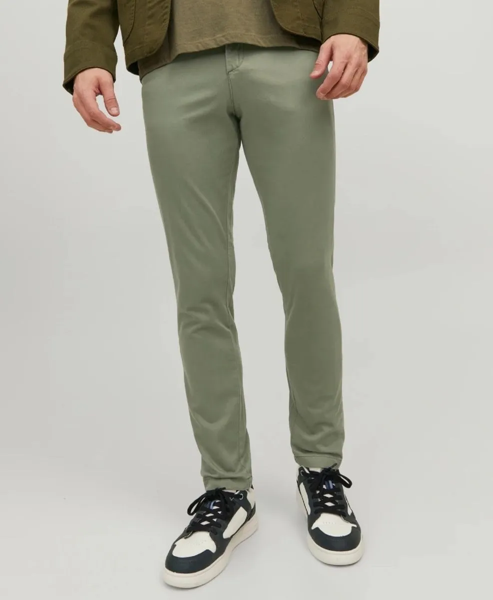 Jack and Jones Marco Bowie Slim Chinos Deep Lichen Green