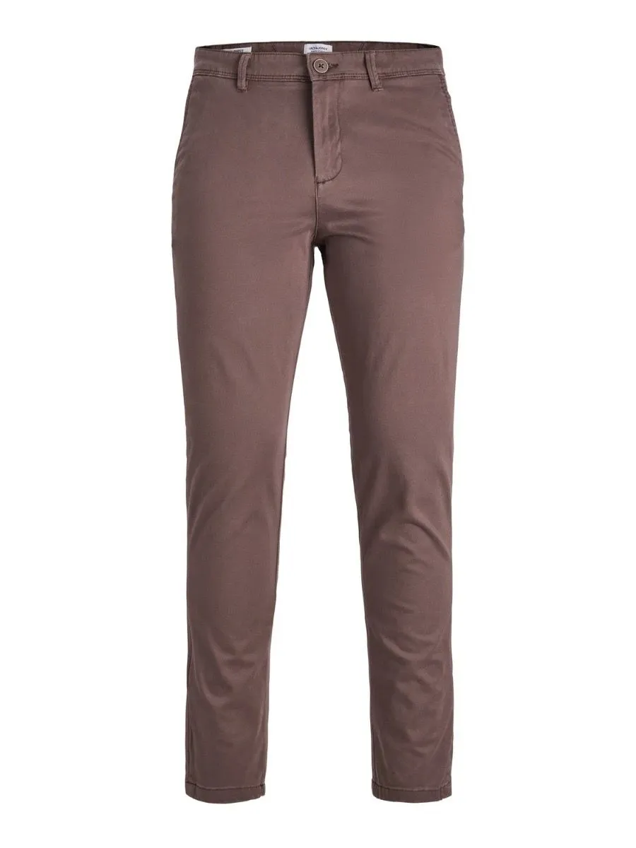 Jack and Jones Marco Bowie Slim Chinos Seal Brown