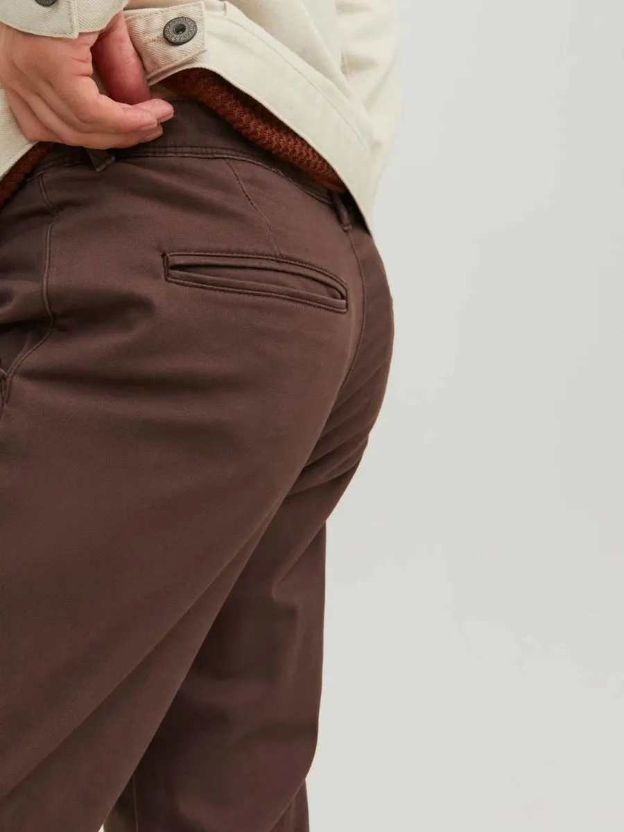 Jack and Jones Marco Bowie Slim Chinos Seal Brown