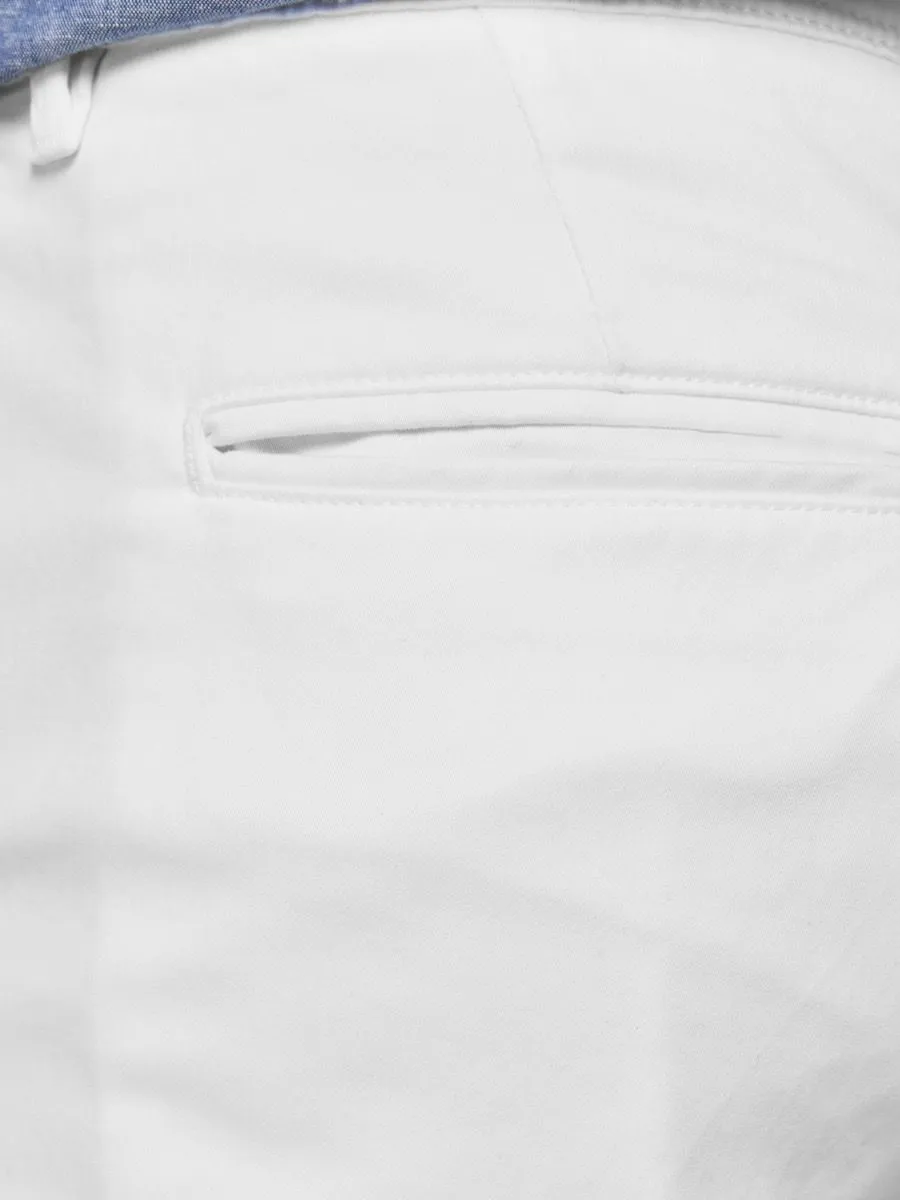 Jack and Jones Marco Bowie Slim Chinos White