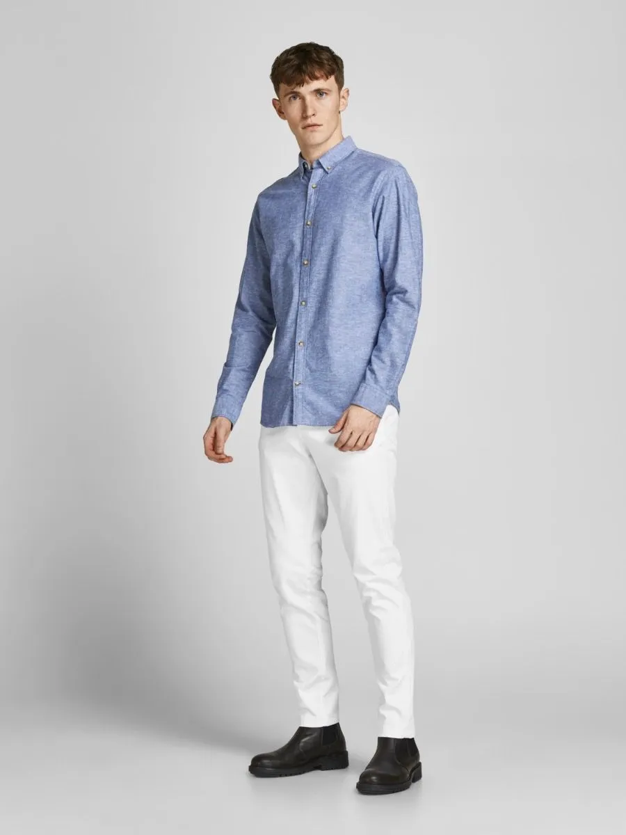 Jack and Jones Marco Bowie Slim Chinos White