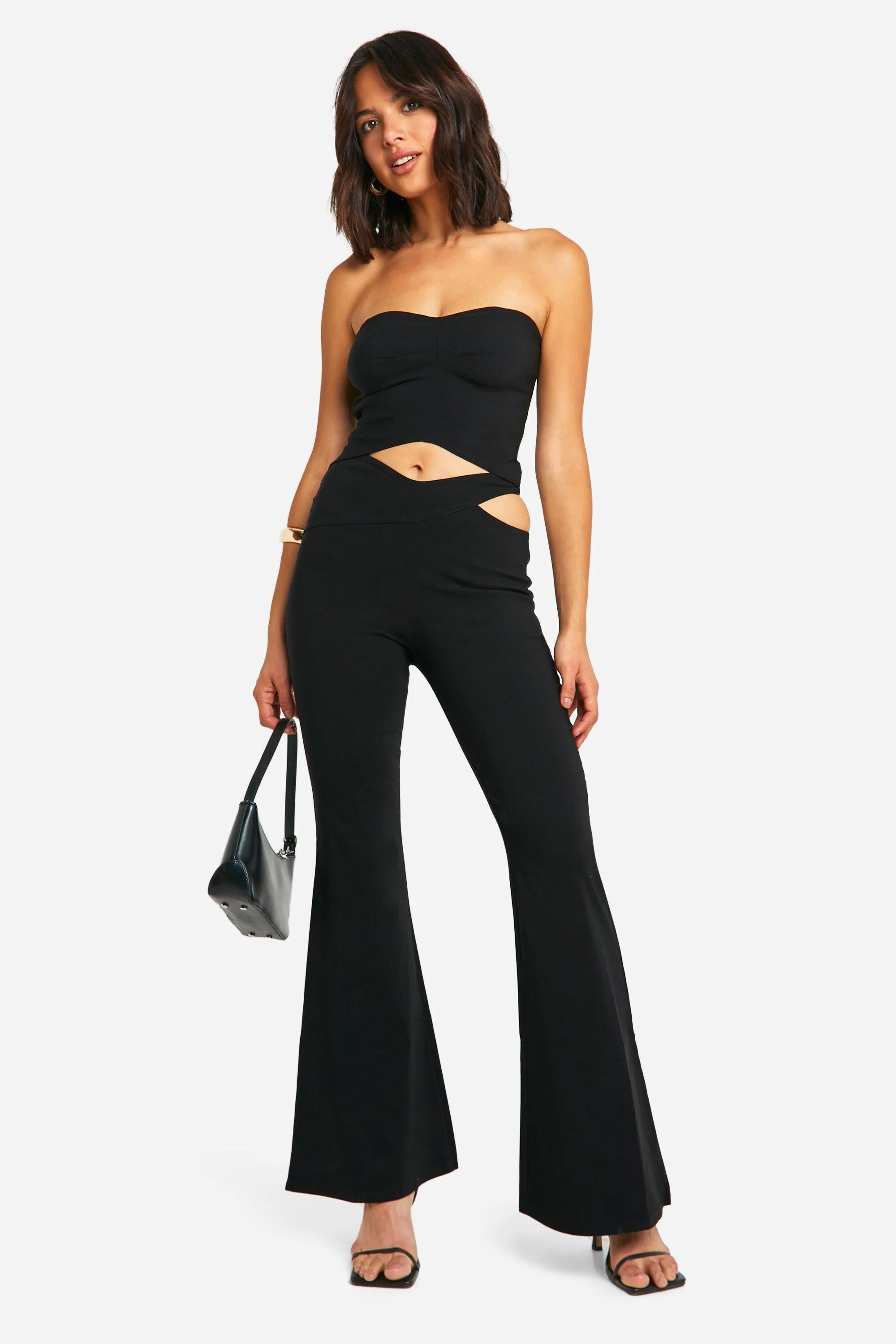 Cut Out Bandeau Jumpsuit