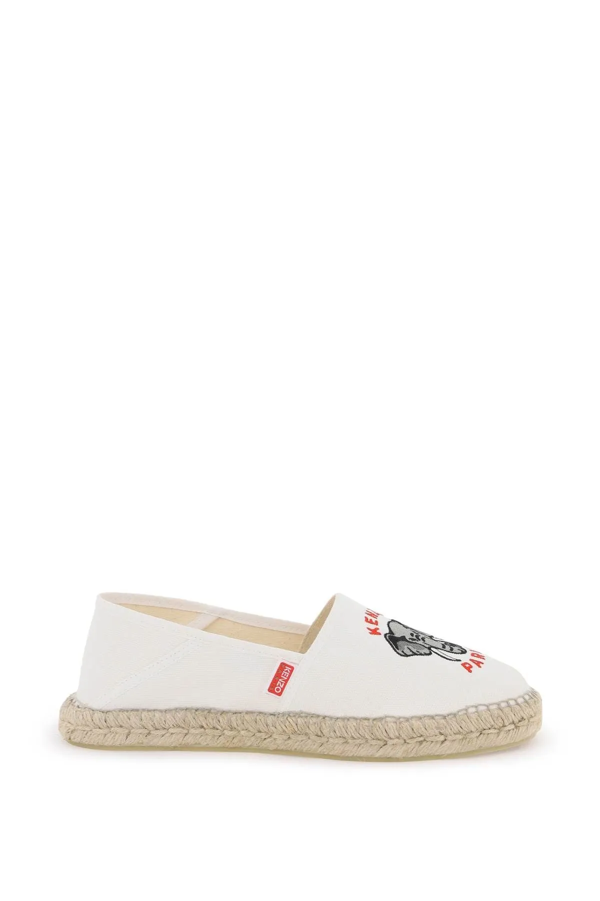 Kenzo Canvas Espadrilles With Logo Embroidery