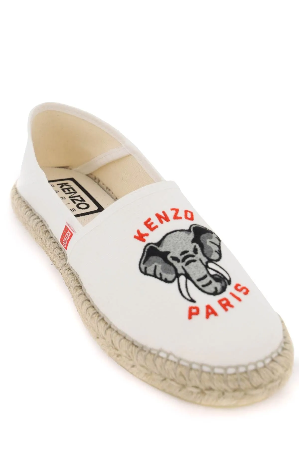 Kenzo Canvas Espadrilles With Logo Embroidery