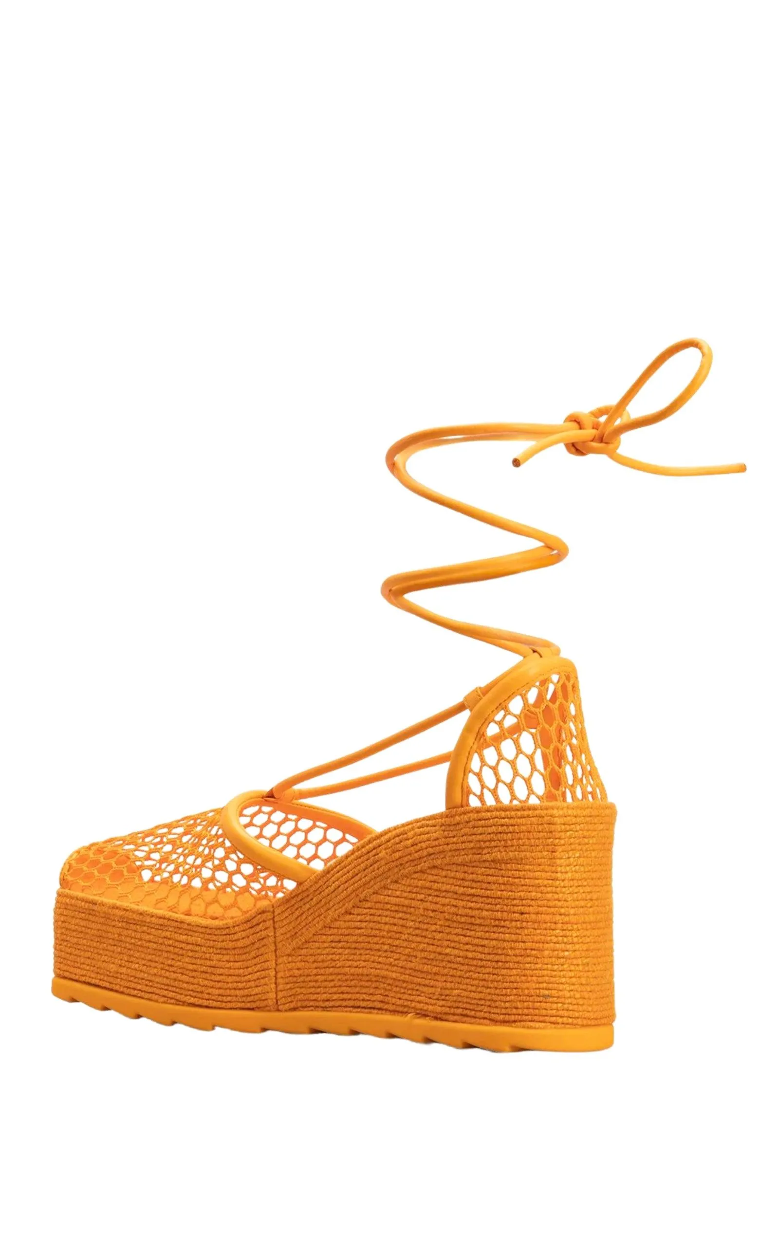 Leather Mesh Espadrilles