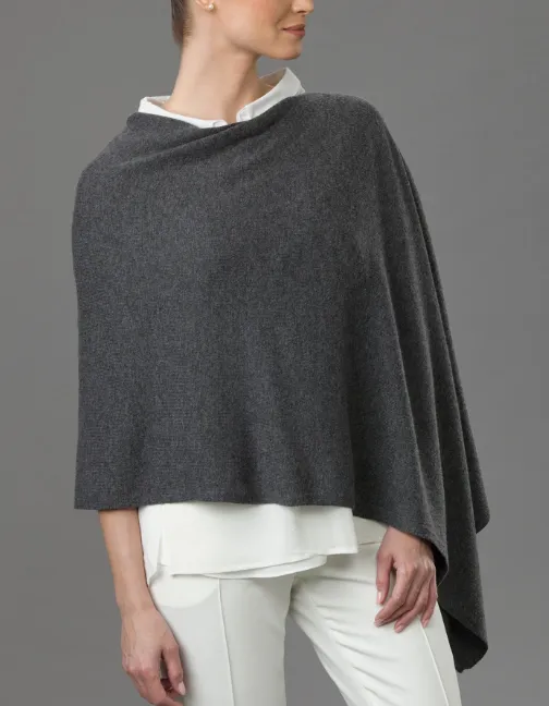 Luxurious Cashmere Poncho - Various Color Options