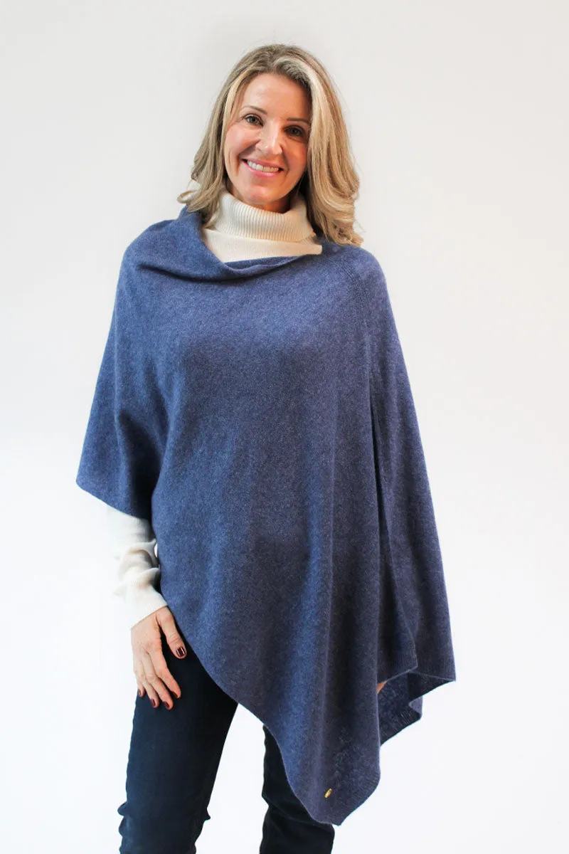 Luxurious Cashmere Poncho - Various Color Options