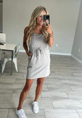 Light Grey SALTY WAVE SOPHIA Everyday Tank Dress