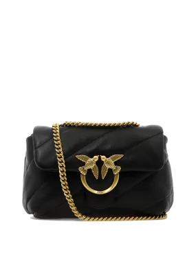 Love Mini Puff Black Shoulder Bags