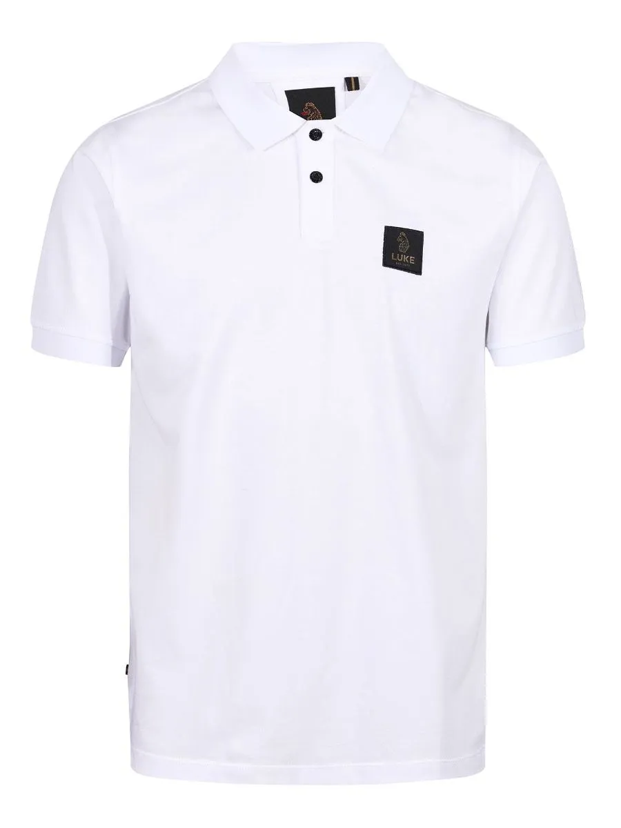 Luke 1977 Laos Patch Pocket Polo Shirts White