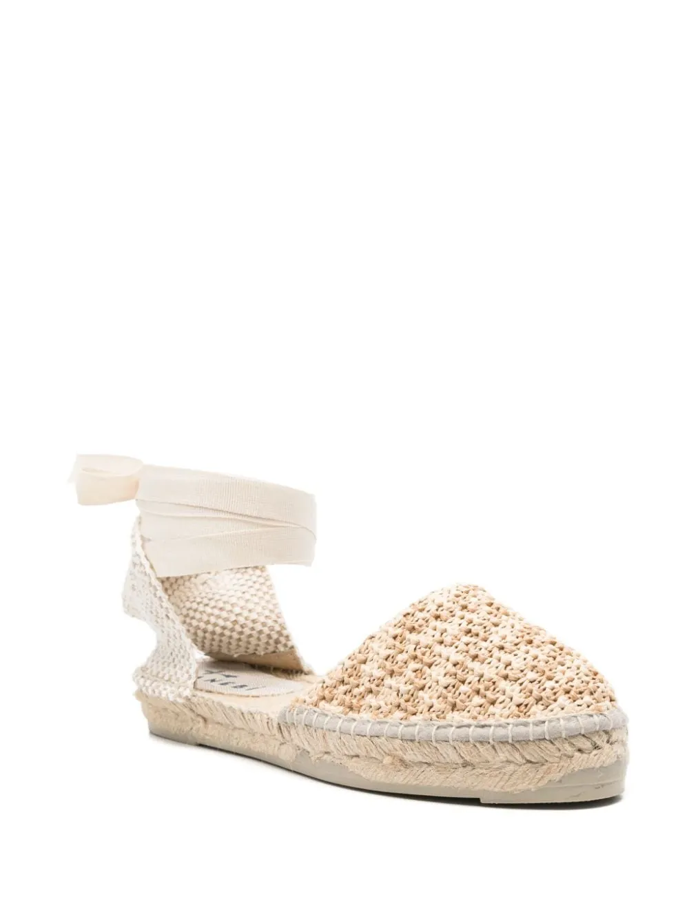 Manebi Flat Valenciana Zig Zag Raffia Espadrilles Manebi