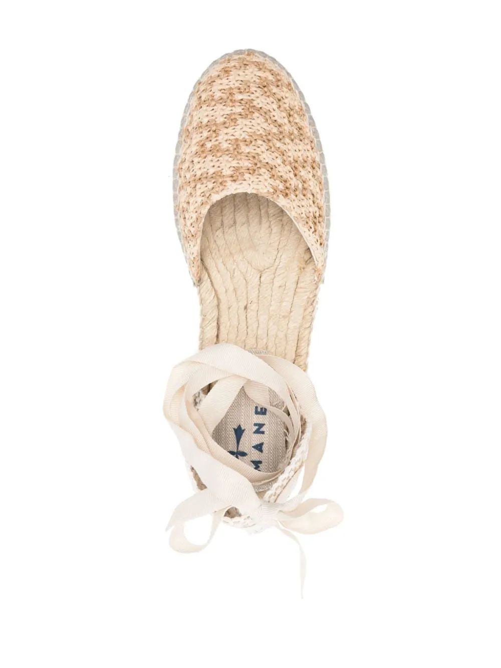 Manebi Flat Valenciana Zig Zag Raffia Espadrilles Manebi