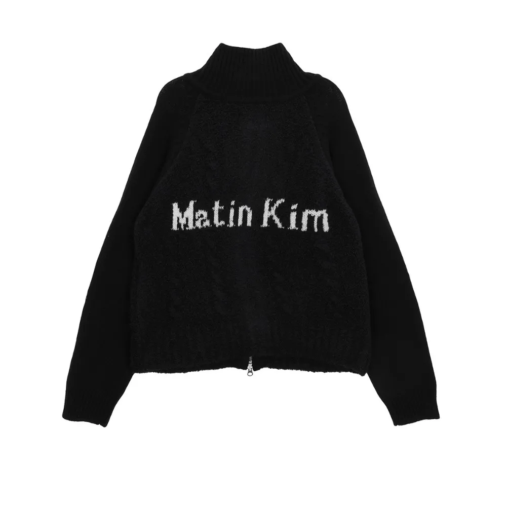 Matin Kim Casual Street Logo Cardigans