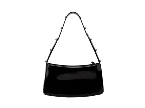 Melissa Stud Black Baguete Shoulder Bags For Women