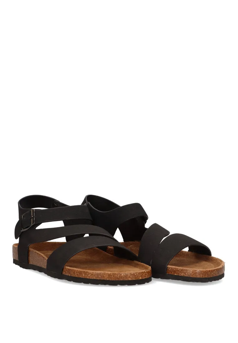 Men's Black MONDELLO 41021 BIO Sole Sandals