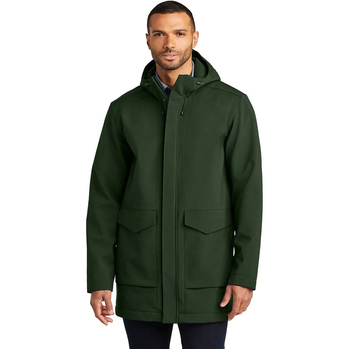 Men's Dark Olive Green Collective Outer Soft Shell Parka