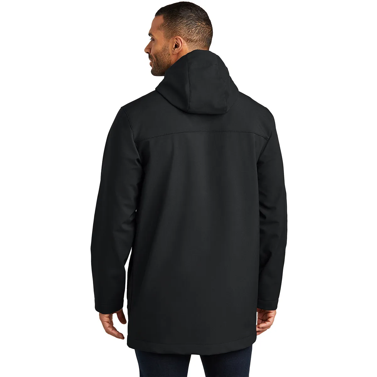 Men's Deep Black Port Authority Collective Soft Shell Parka