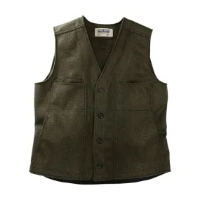 Men's Olive The Button Vest - Size LG