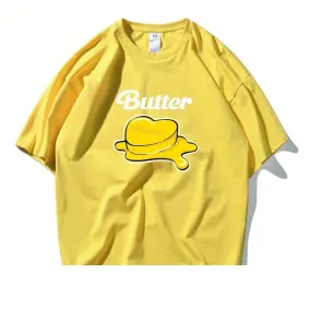 Trendy Unisex Melt Butter Cotton Short Sleeve T-shirt