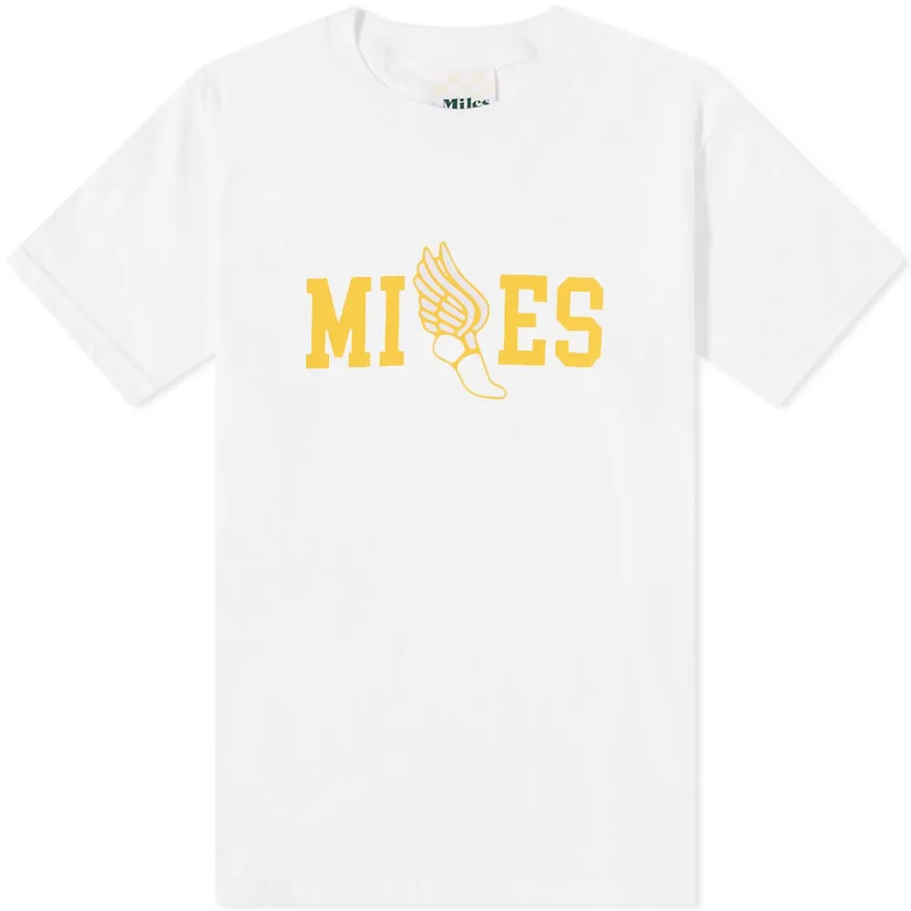 Miles Track T-Shirt in White