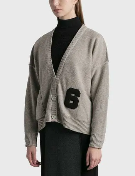 Casual Style Wool Cardigans with Medium Logo