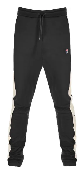 Modern Fila Setter Slim Black Dark Green Track Pants