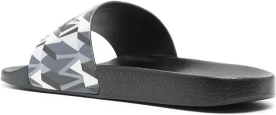 Moncler Basile logo-embossed thong sandals Black