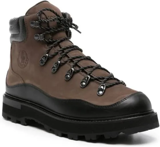 Brown Moncler Peka Trek Hiking Boots