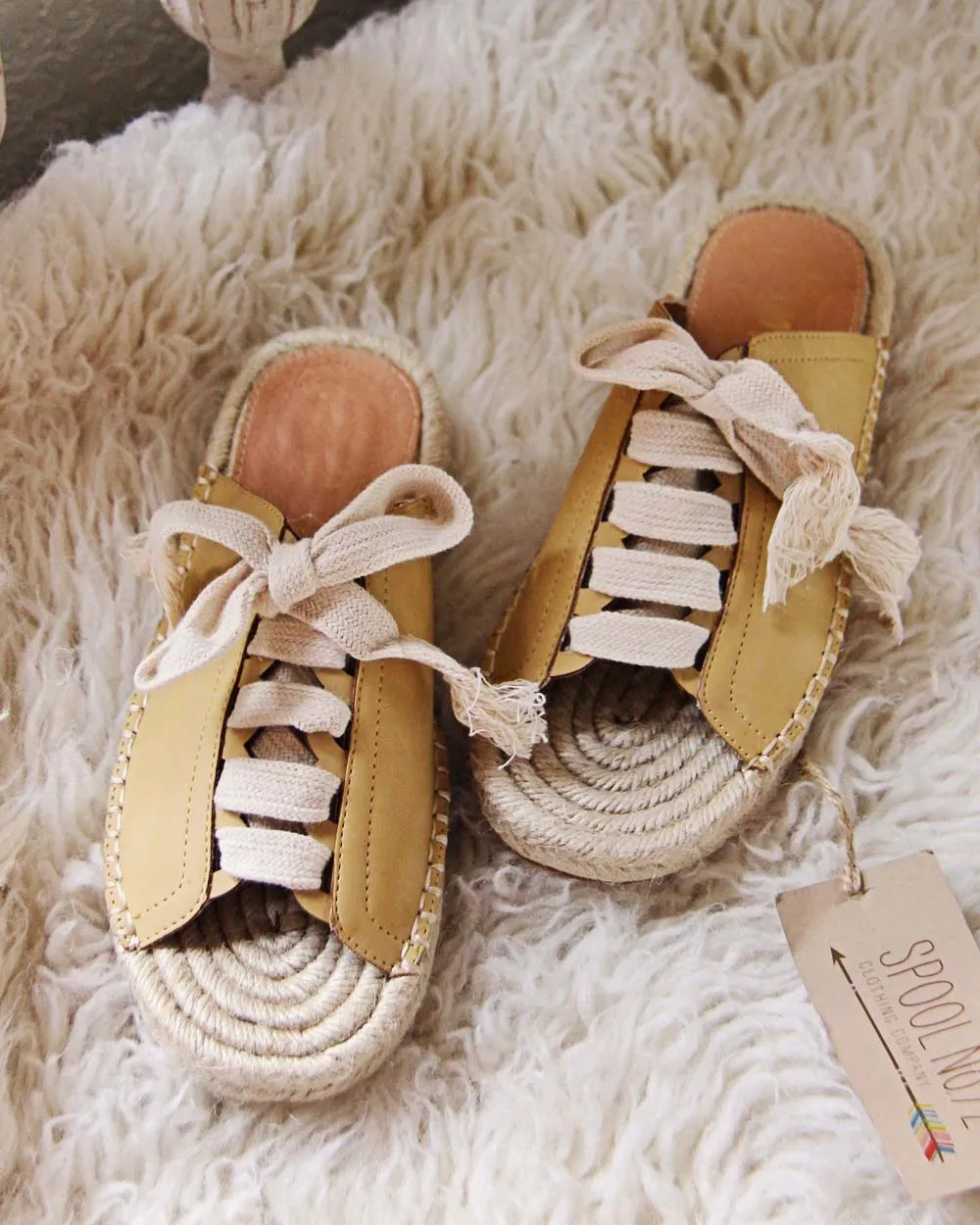 Mustard Laced Espadrilles