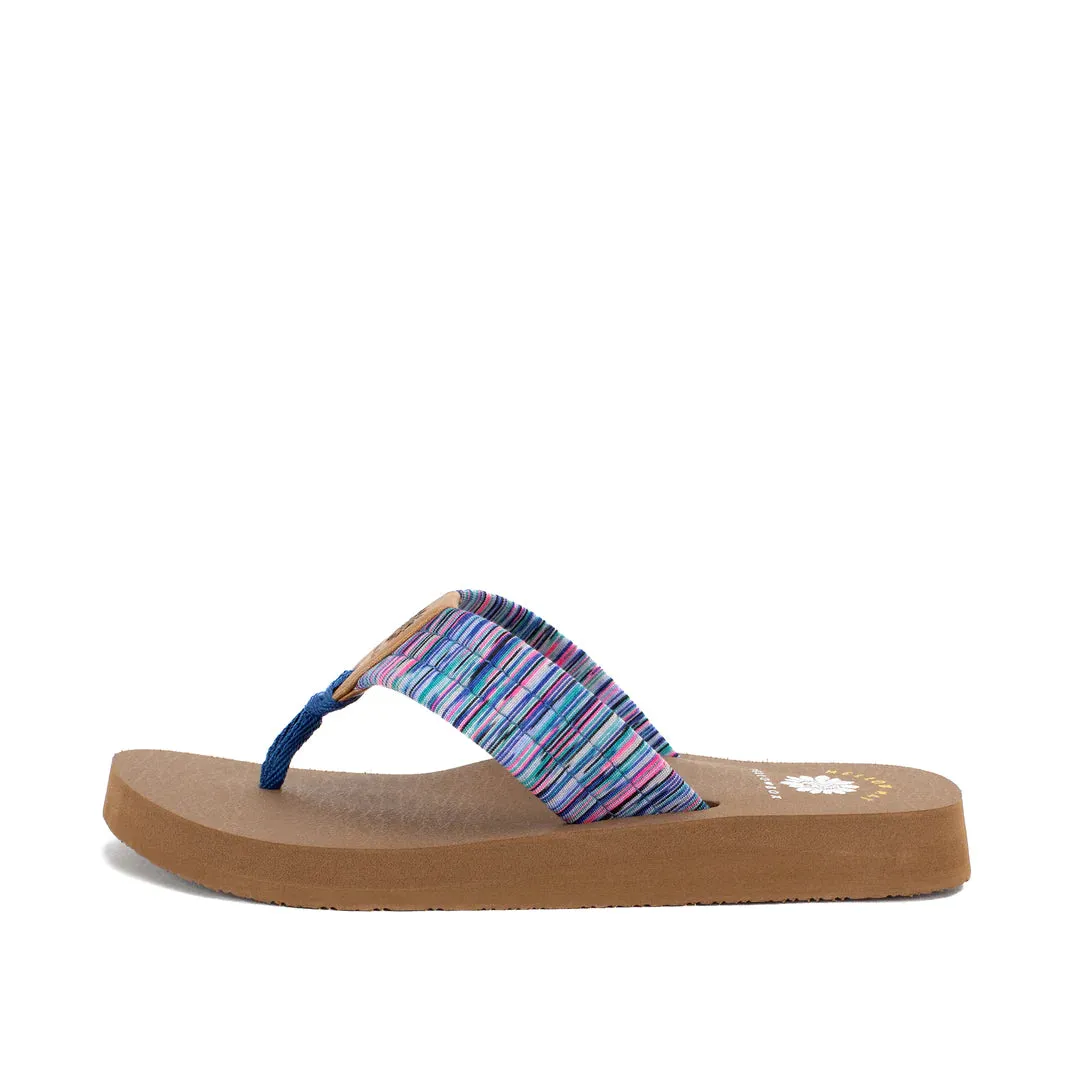 Nadia Blue Multi Flance Sandal Flip Flop