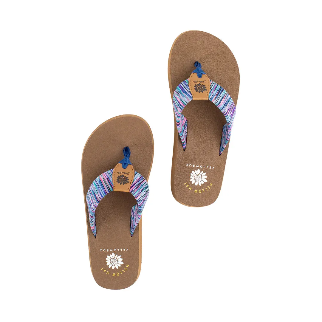 Nadia Blue Multi Flance Sandal Flip Flop