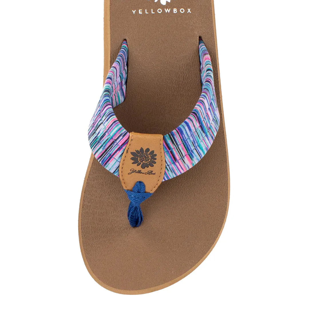 Nadia Blue Multi Flance Sandal Flip Flop