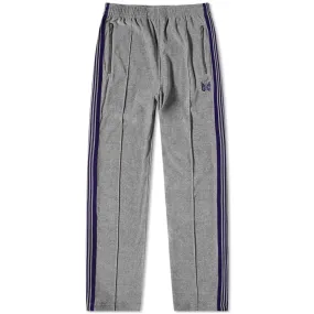 Needles Velour Narrow Track Pant in Grey