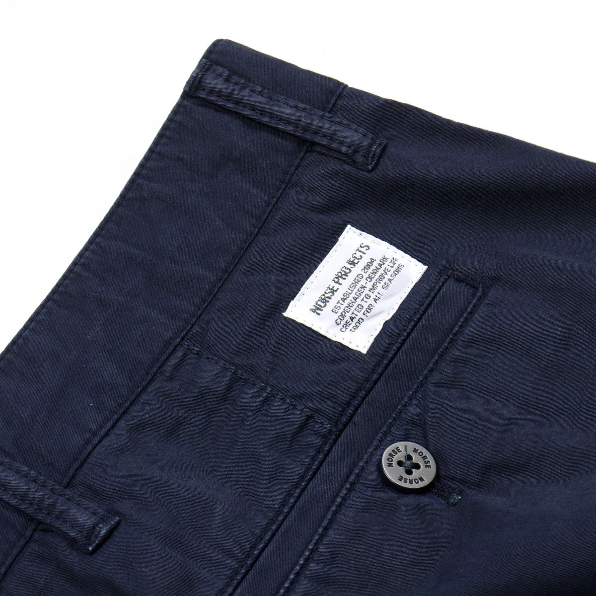 Norse Projects Aros Light Twill Chinos Navy