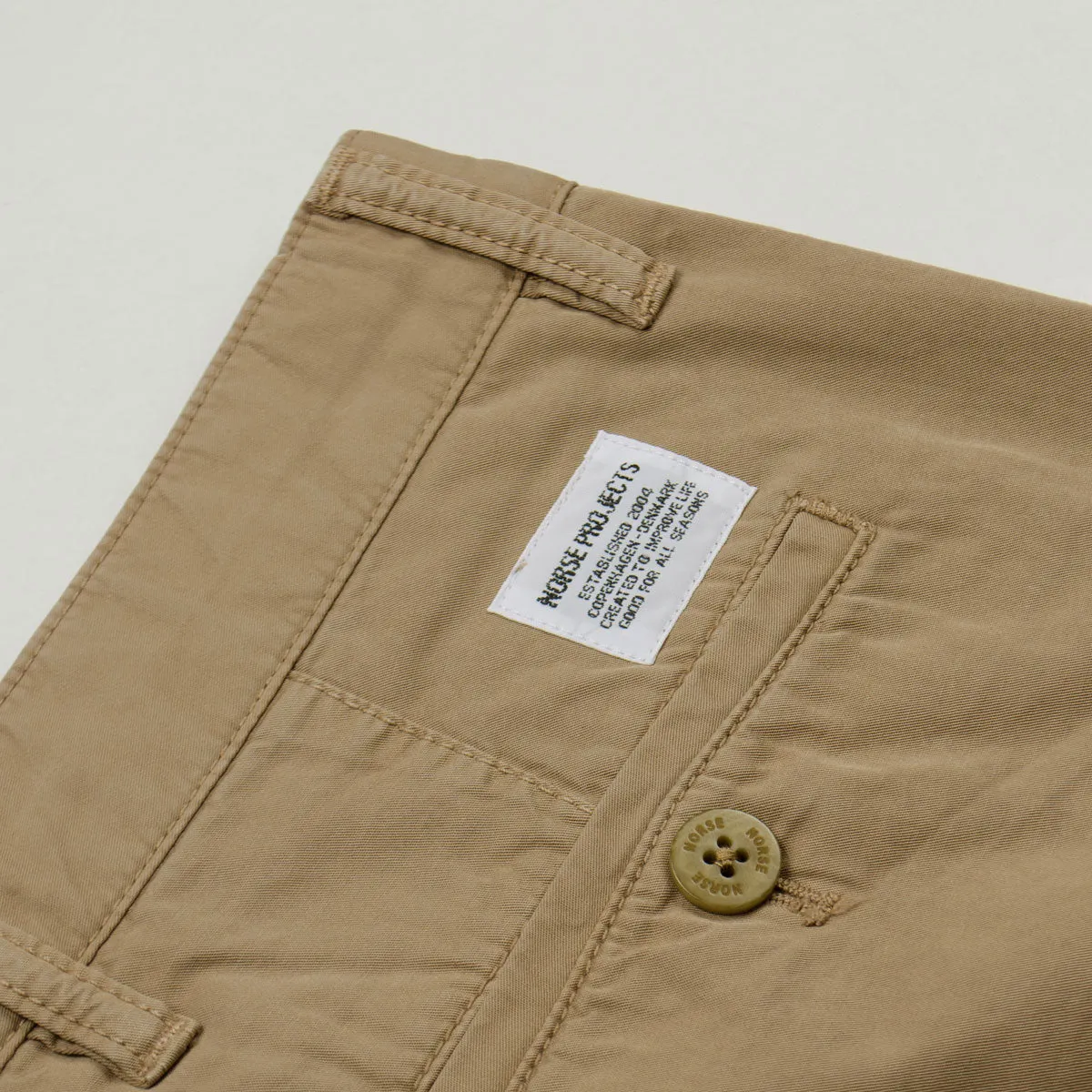 Norse Projects Aros Light Twill Chinos Utility Khaki