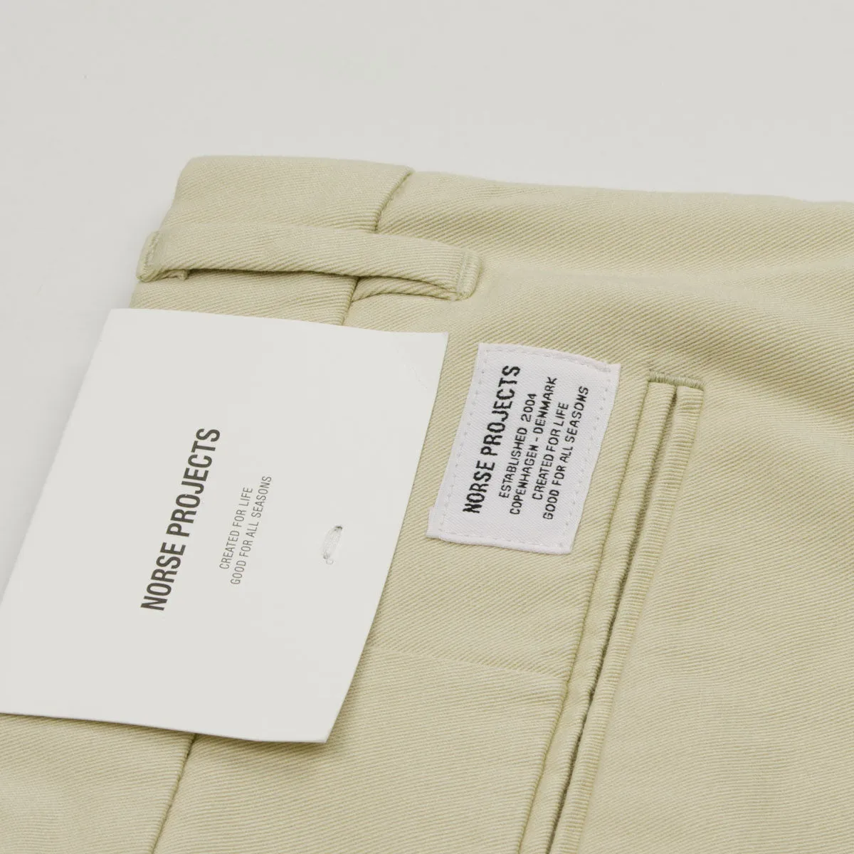 Norse Projects Oatmeal Aros Regular Light Stretch Chinos