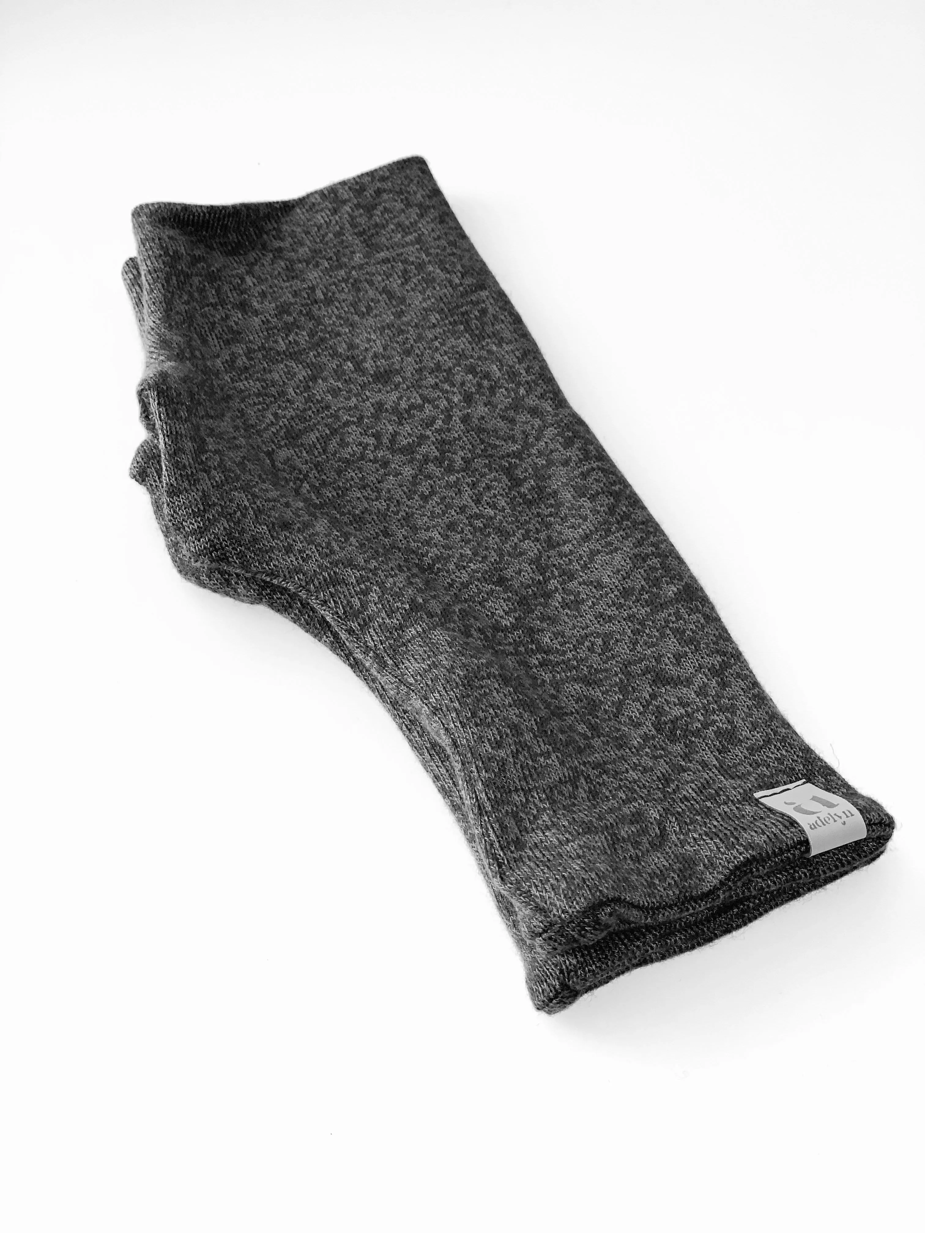 Ultra Soft Double Layer Cashmere Feel Fingerless Gloves