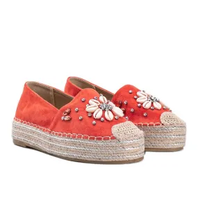 Chunky Sole Orange Espadrilles Mrs Nicki