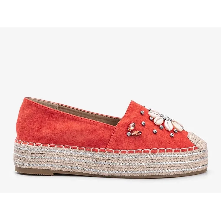 Chunky Sole Orange Espadrilles Mrs Nicki