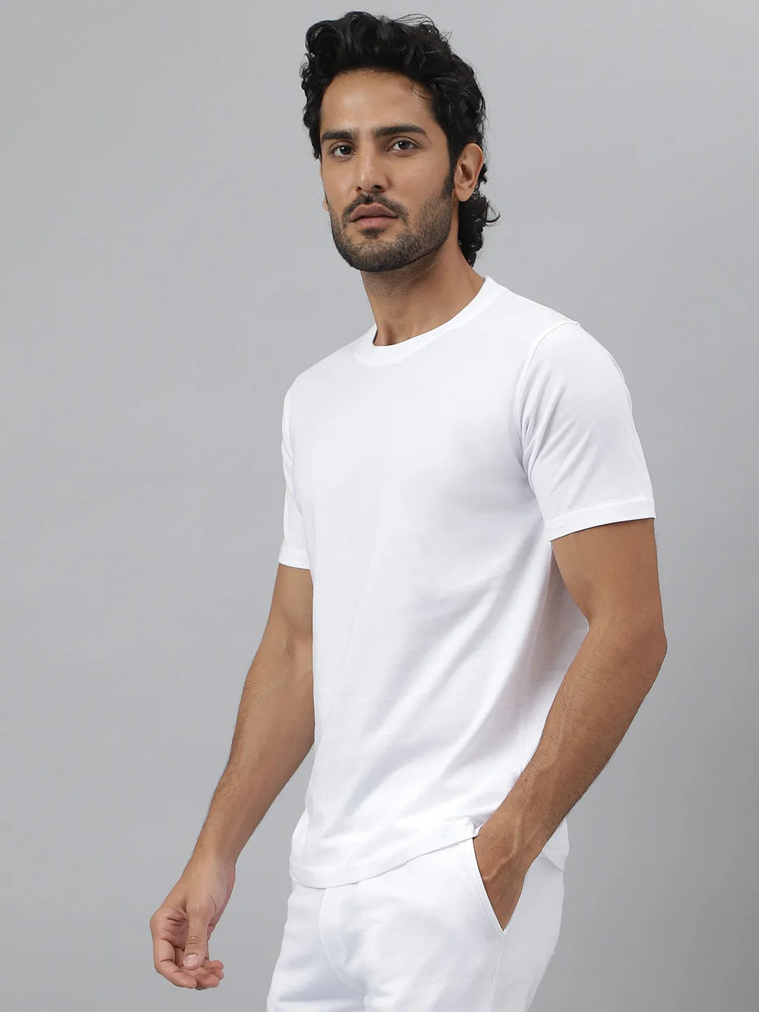 Pack of 3 Daily Essential Crew Neck White T-shirts