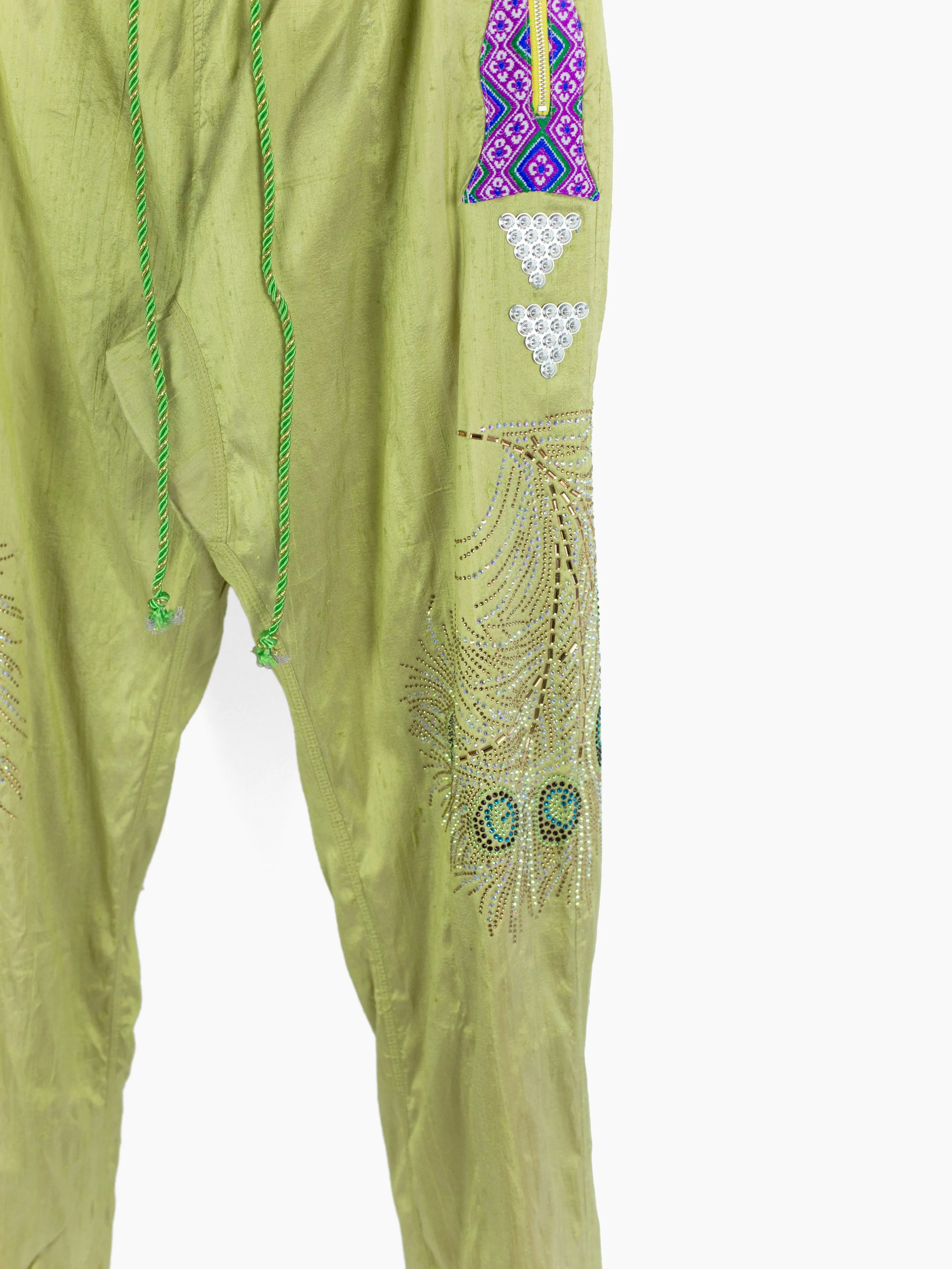 Penultimate AW21 Thai Silk Embellished Track Trousers