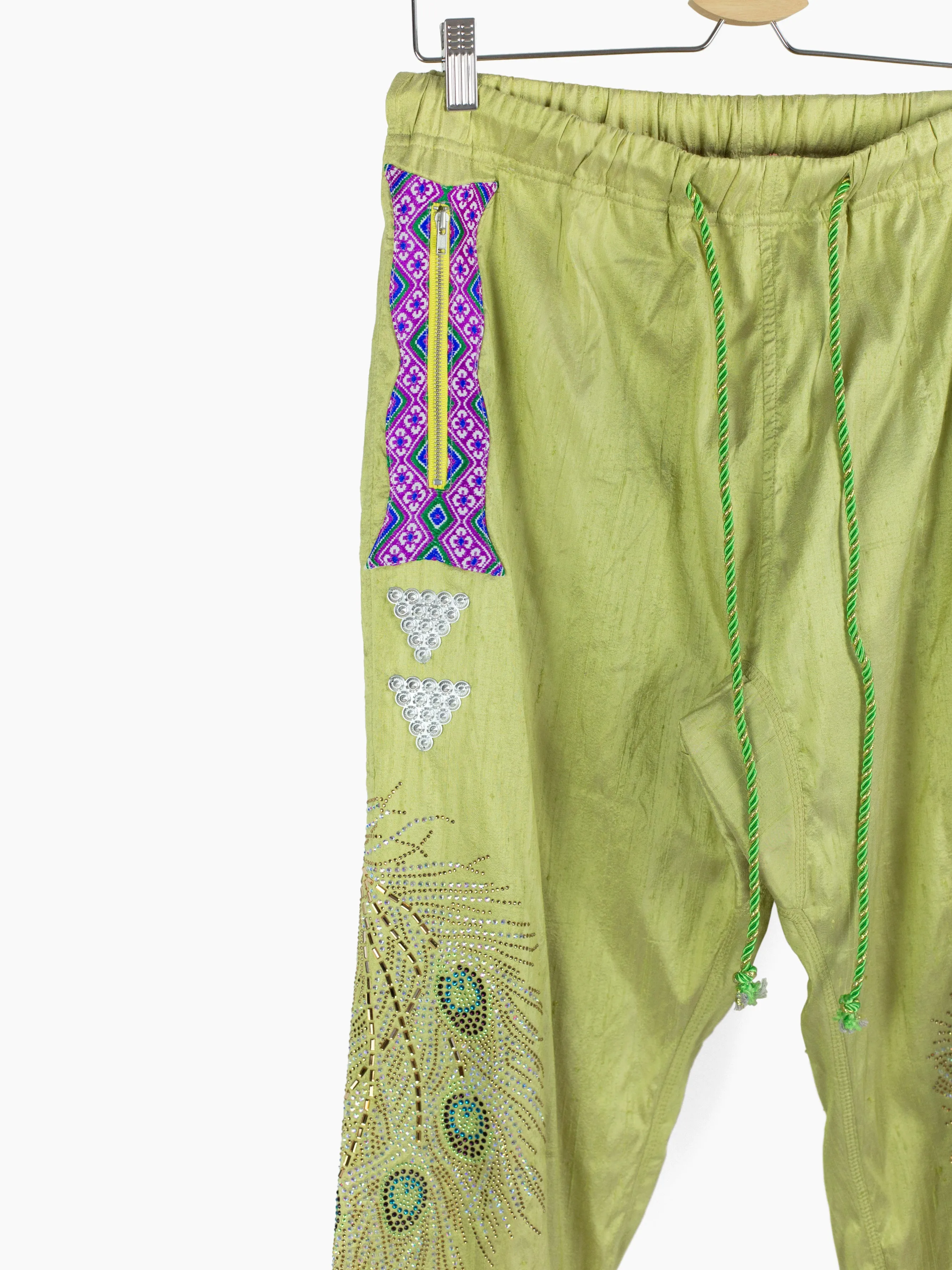 Penultimate AW21 Thai Silk Embellished Track Trousers