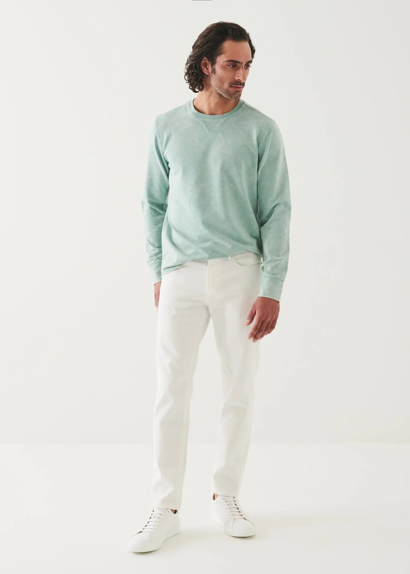 Mineral Wash French Terry Sweatshirt in Pima Cotton