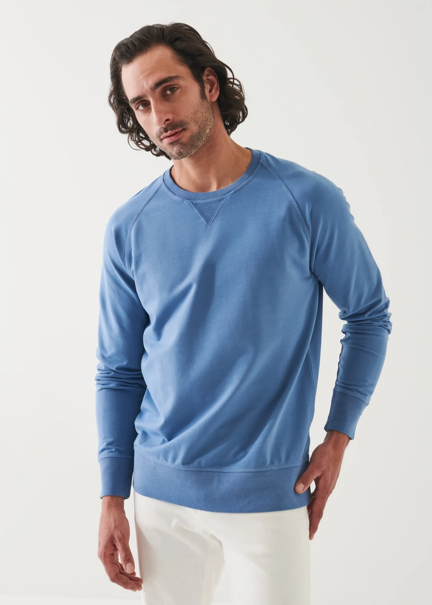 Soft Wash French Terry Sweatshirt in Pima Cotton