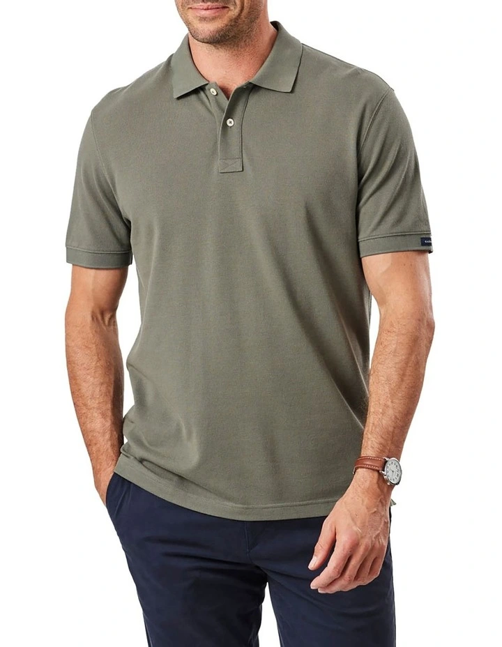 Pique Polo Shirts in Green