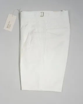 Pleated Cotton Panna Chinos