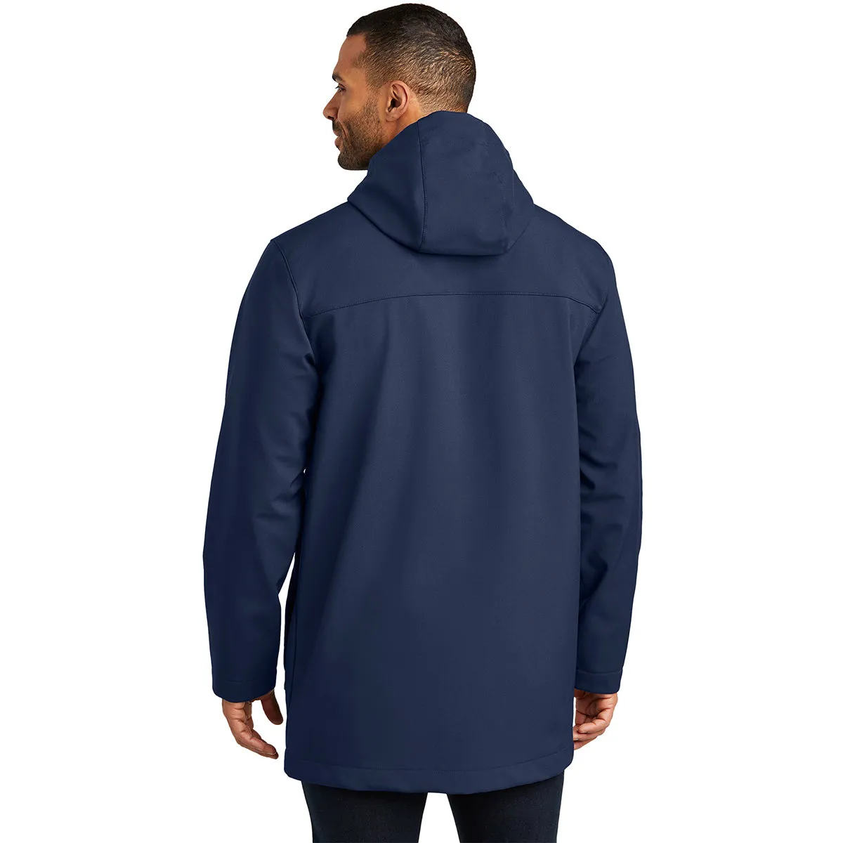 Men's River Blue Navy Port Authority Collective Soft Shell Parka