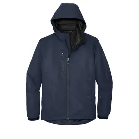 Men's Port Authority River Blue Navy Vortex 3-in-1 Waterproof Jacket